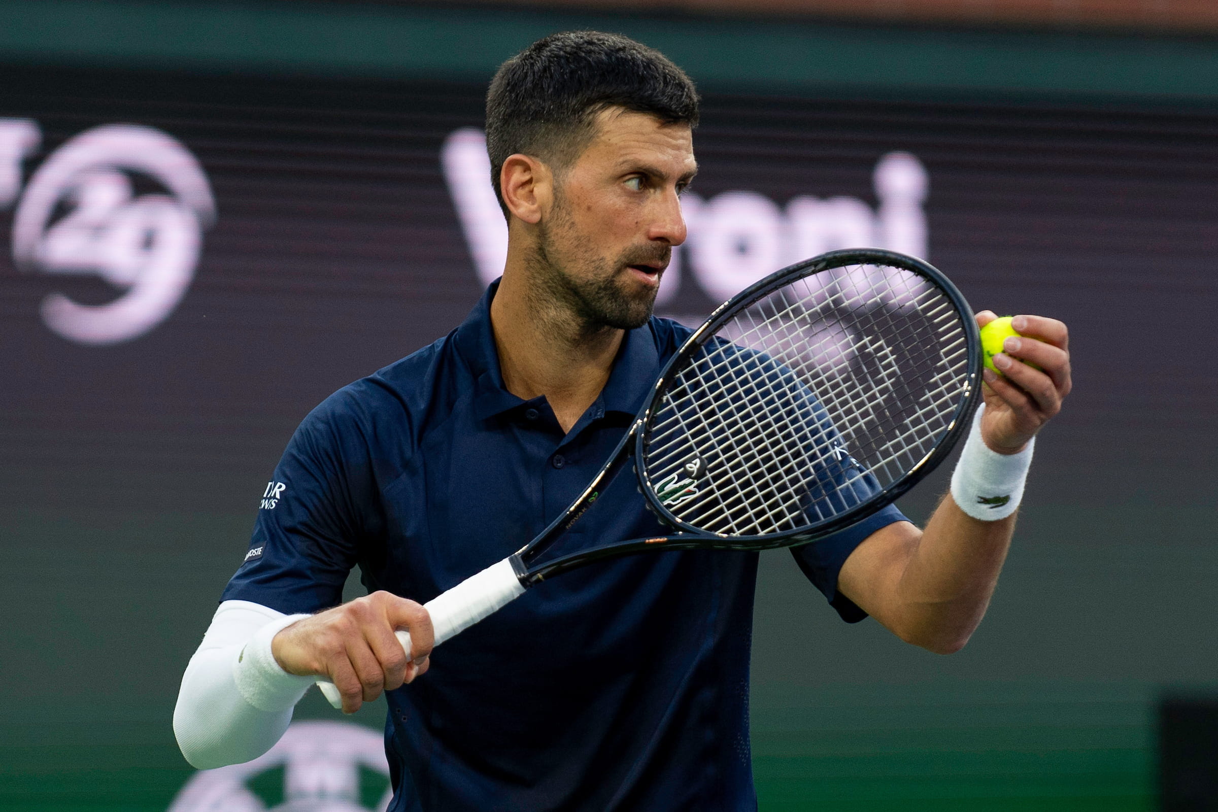 Novak Djokovic 2026 Indian Wells SJ Champagne